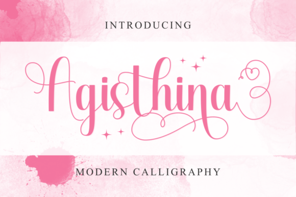 Agisthina: A Script Font for Elegant Web Design