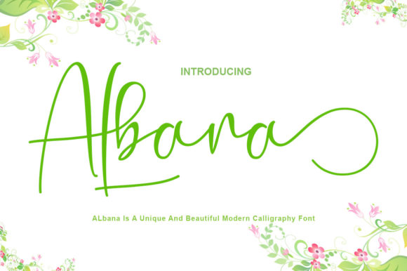 Albana: A Script Font That Breathes Life Into Your Creations