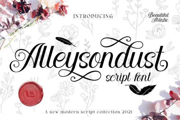 Alleysondust: A Script Font for Beautiful Craft Projects