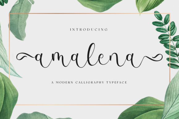 Amalena: A Romantic Script Font for Editorial Design