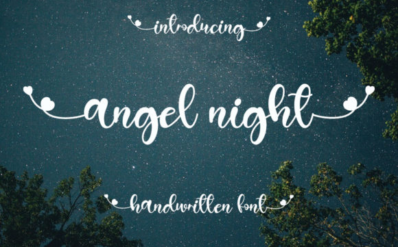Angel Night: A Script Font for Editorial Elegance