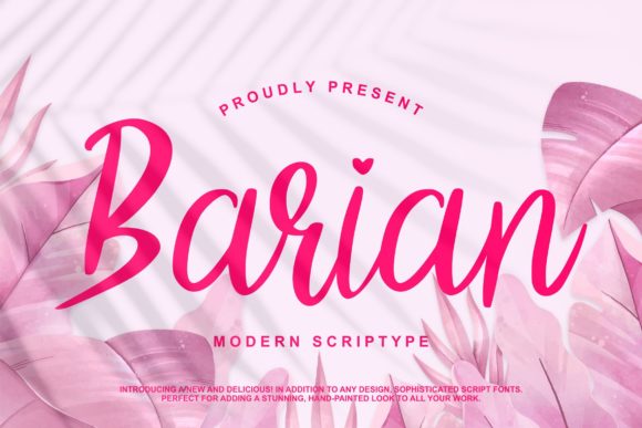 Barian: A Script Font That Elevates Branding with Timeless Elegance