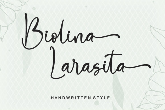 Biolina Larasita: A Romantic Script Font for Campaign Design