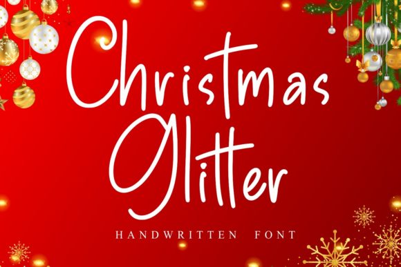 Christmas Glitter: A Romantic Script for Editorial Design