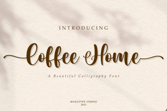 Coffee Home: A Script Font That Breathes Life Into Your Crafts