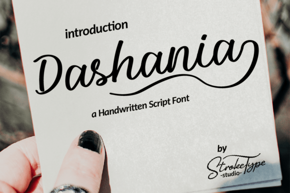 Dashania: A Script Font for Editorial Design Excellence