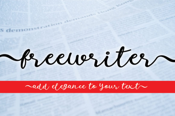 Freewriter: A Font That Adds Luxury to Every Design