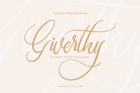 Giverthy: A Script Font That Elevates Campaigns with Elegance