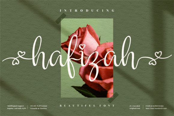 Hafizah: A Font That Breathes Romance Into Every Project
