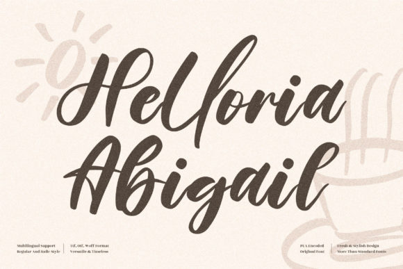 Helloria Abigail: A Script Font for Campaigns That Speak with Grace