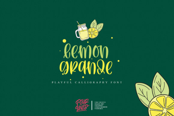 Lemon Grande: A Playful Script Font for Digital Branding