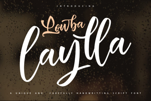 Lowba Laylla: A Script Font for Beautiful, Readable Craft Projects
