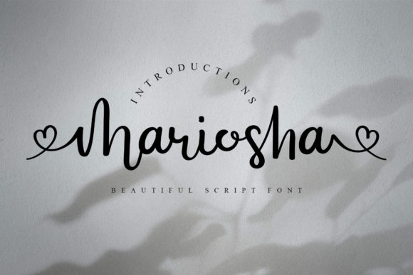 Mariosha: A Script Font with a Romantic Touch