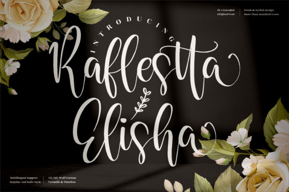 Raflestta Elisha: A Script Font for Campaign Creativity