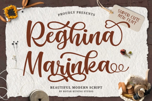 Reghina Marinka: A Script Font for Timeless Editorial Design
