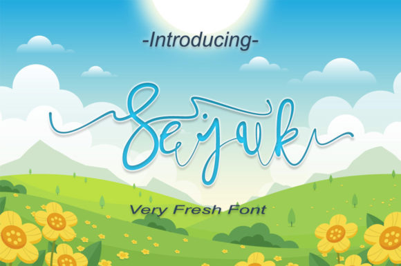 Sejuk: A Font That Adds Elegance to Every Craft Project
