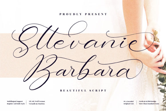 Sttevanie Barbara: A Script Font for Timeless Editorial Design