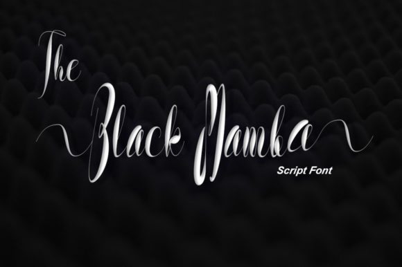 The Black Mamba Font: A Luxury Script for Handmade Creators