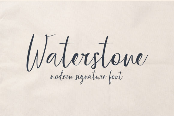 Waterstone: A Luxurious Script Font for Editorial Design